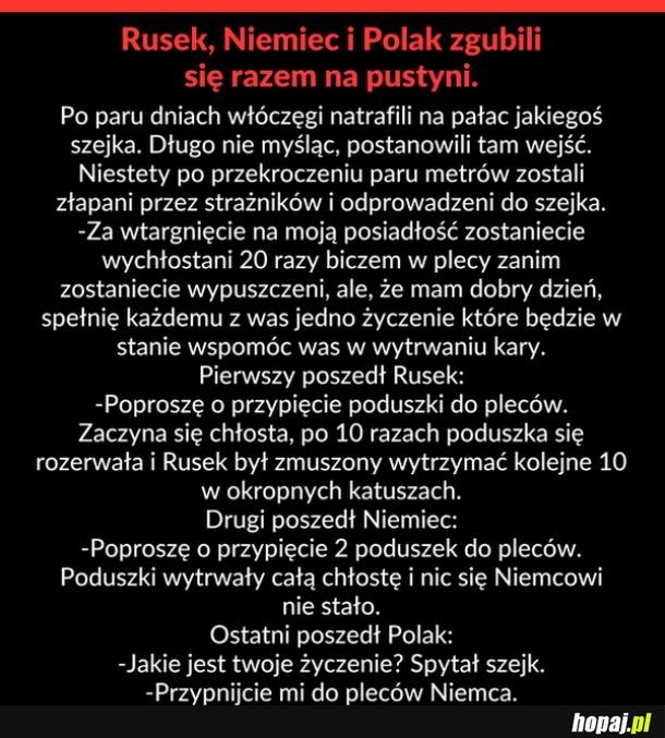 Polak Rusek i Niemiec na pustyni 