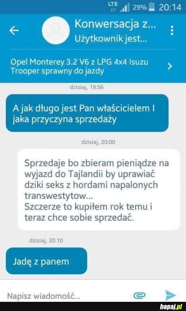 Przyczyna sprzedaży