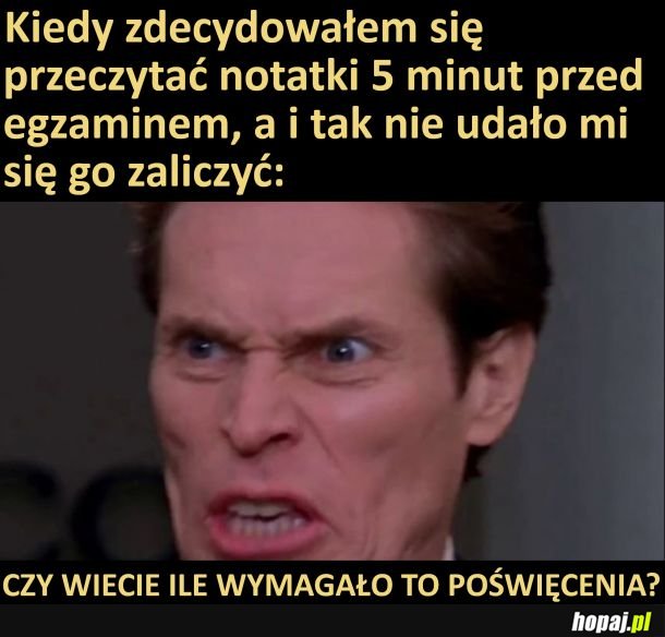 Tyle poświęcenia na nic