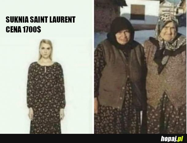Babula ze wsi a jak z paryskiego wybiegu