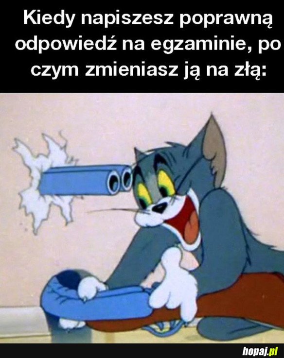KIEDY POPRAWIASZ POPRAWNĄ ODPOWIEDŹ