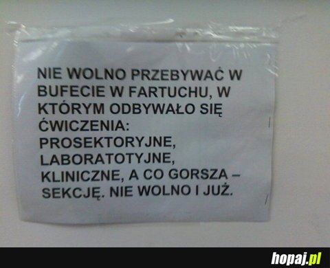 Takie rzeczy tylko na medycynie