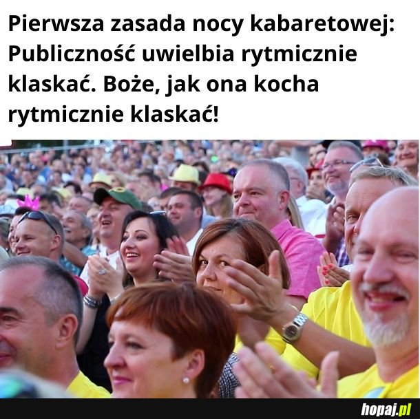 Pierwsza zasada nocy kabaretowej