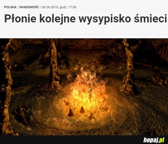Bonfire lit