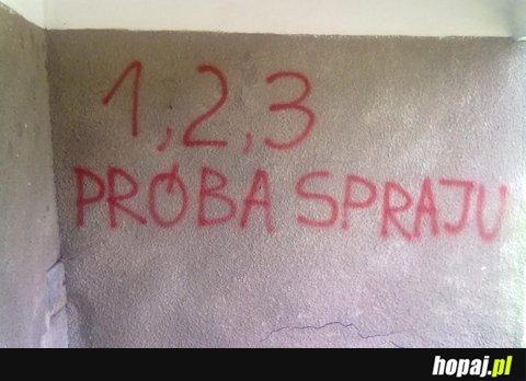 Próba spraju